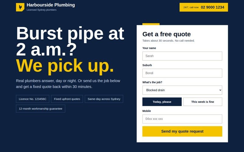 Plumbing and trades